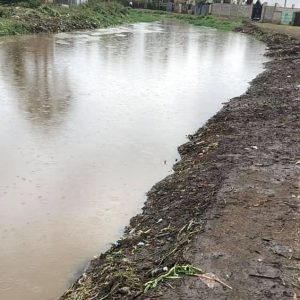 River wigwa after clean up exercise